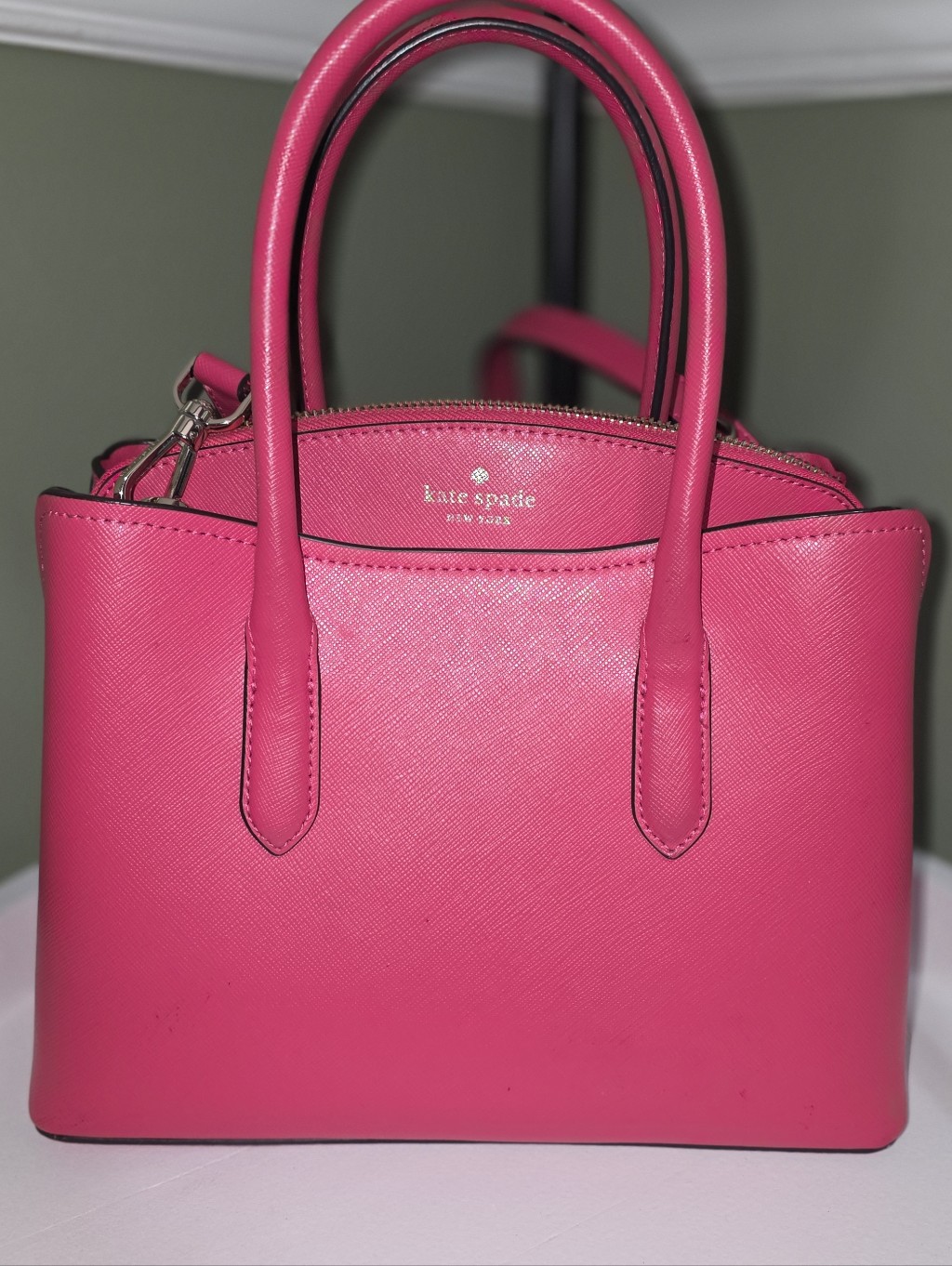 Kate Spade Bikini Pink Margaux Saffiano Leather Satchel